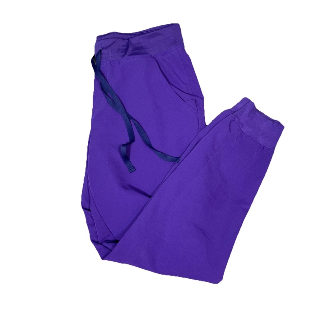 Figs Zamora Jogger Pants Scrub Cargo Bottoms Size Medium In Purple